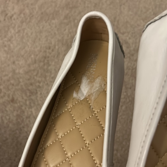 White Leather Michael Kors Flats - Picture 3 of 7